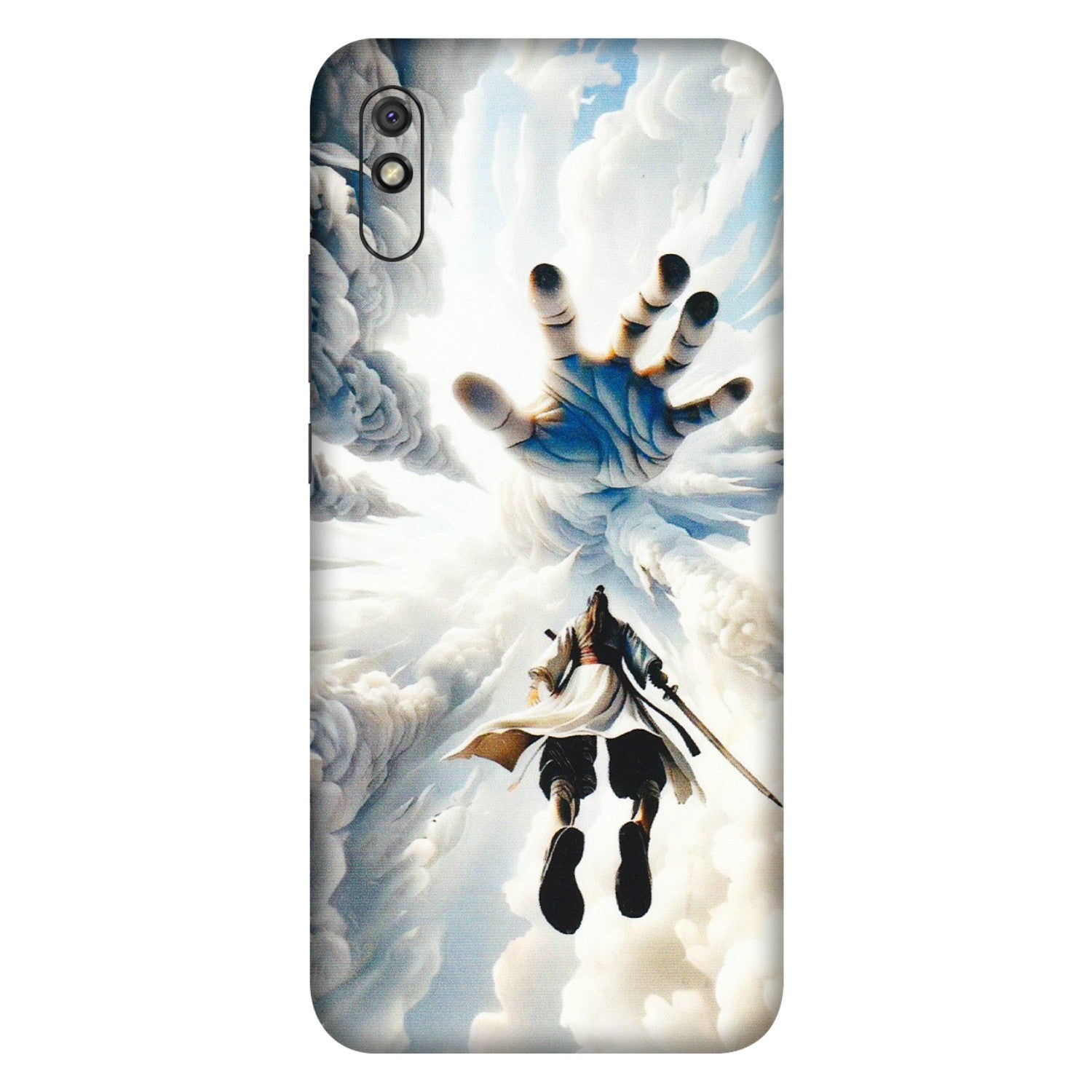 Xiaomi Redmi Phone Skins (All Models) - Big Hand With Monkey King - 3D Embossed Finish (L-323) Redmi 9i