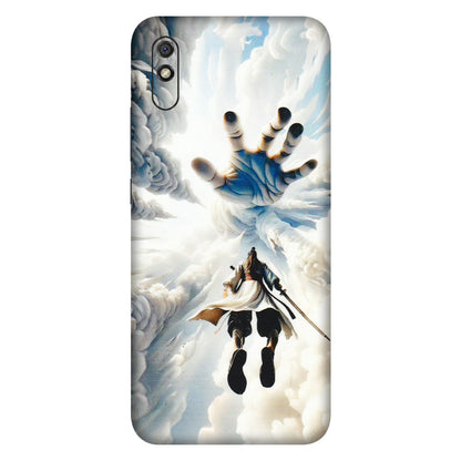 Xiaomi Redmi Phone Skins (All Models) - Big Hand With Monkey King - 3D Embossed Finish (L-323) Redmi 9i