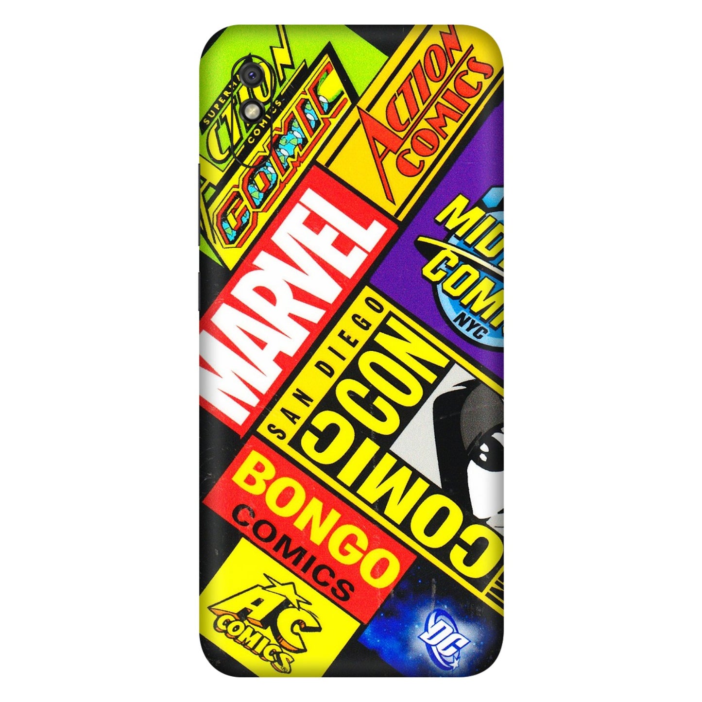 Xiaomi Redmi Phone Skins (All Models) - Bongo Comic Con - 3D Embossed Finish (L-325) Redmi 9i