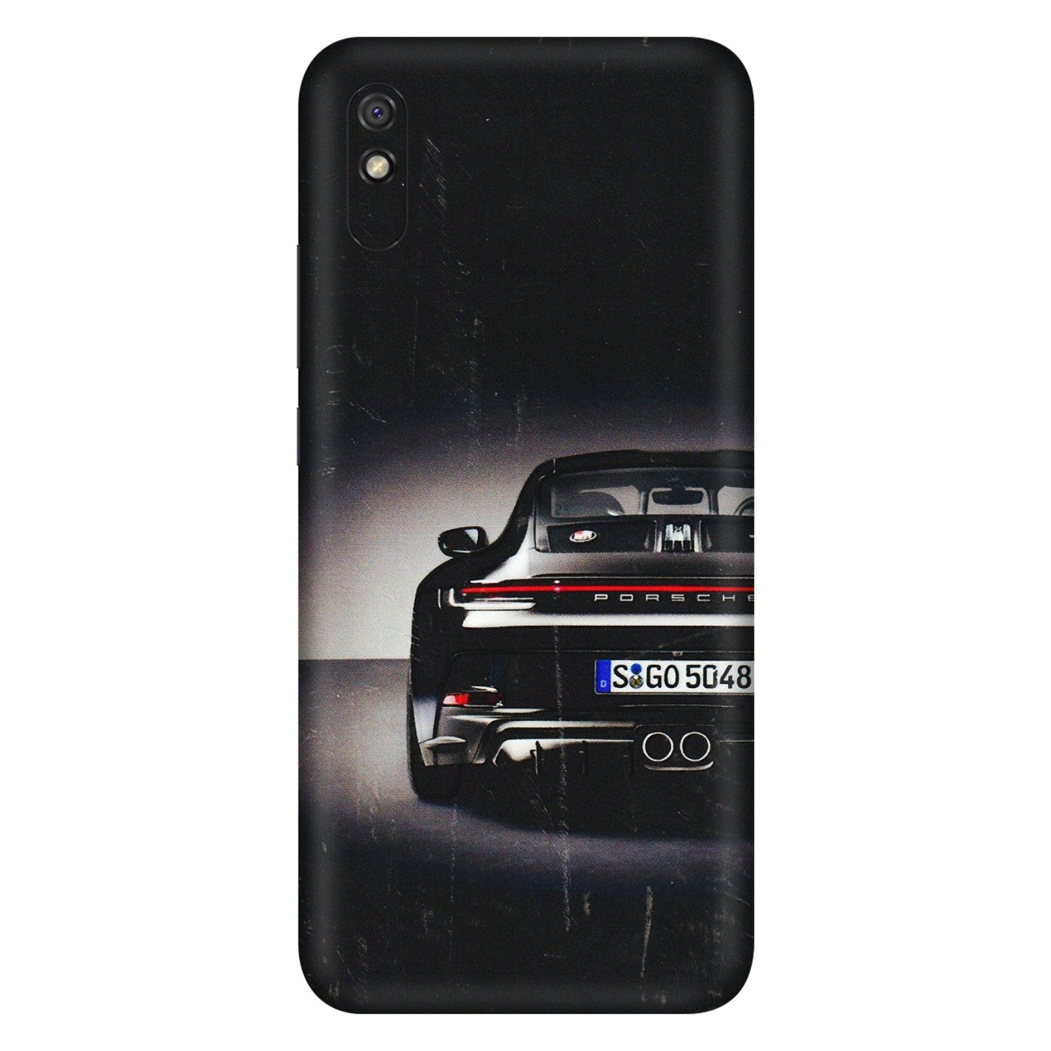 Xiaomi Redmi Phone Skins (All Models) - New Black Porsche GT3 - 3D Embossed Finish (L-327) Redmi 9i