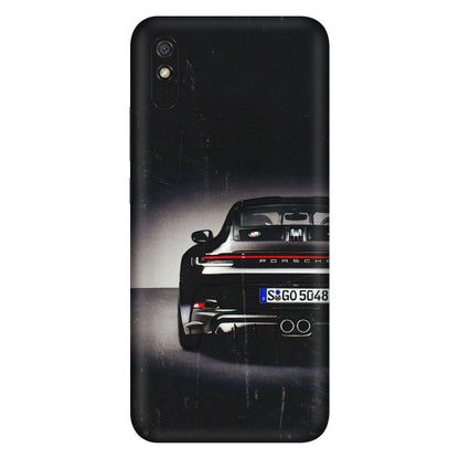 Xiaomi Redmi Phone Skins (All Models) - New Black Porsche GT3 - 3D Embossed Finish (L-327) Redmi 9i