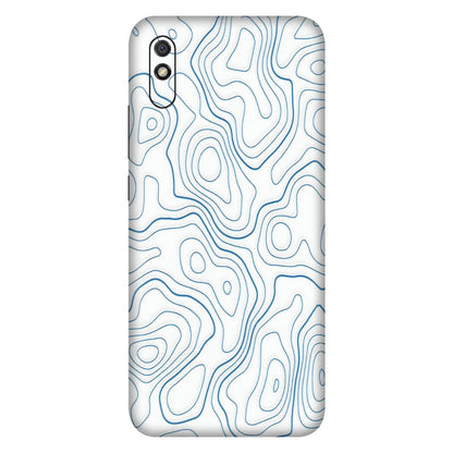 Xiaomi Redmi Phone Skins (All Models) - Blue And White Swirls - Matte Finish (M-139) Redmi 9i