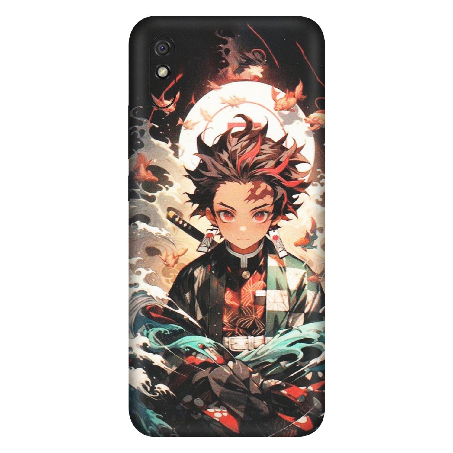 Xiaomi Redmi Phone Skins (All Models) - Tanjiro Demon Slayer Anime - Matte Finish (M-158) Redmi 9i