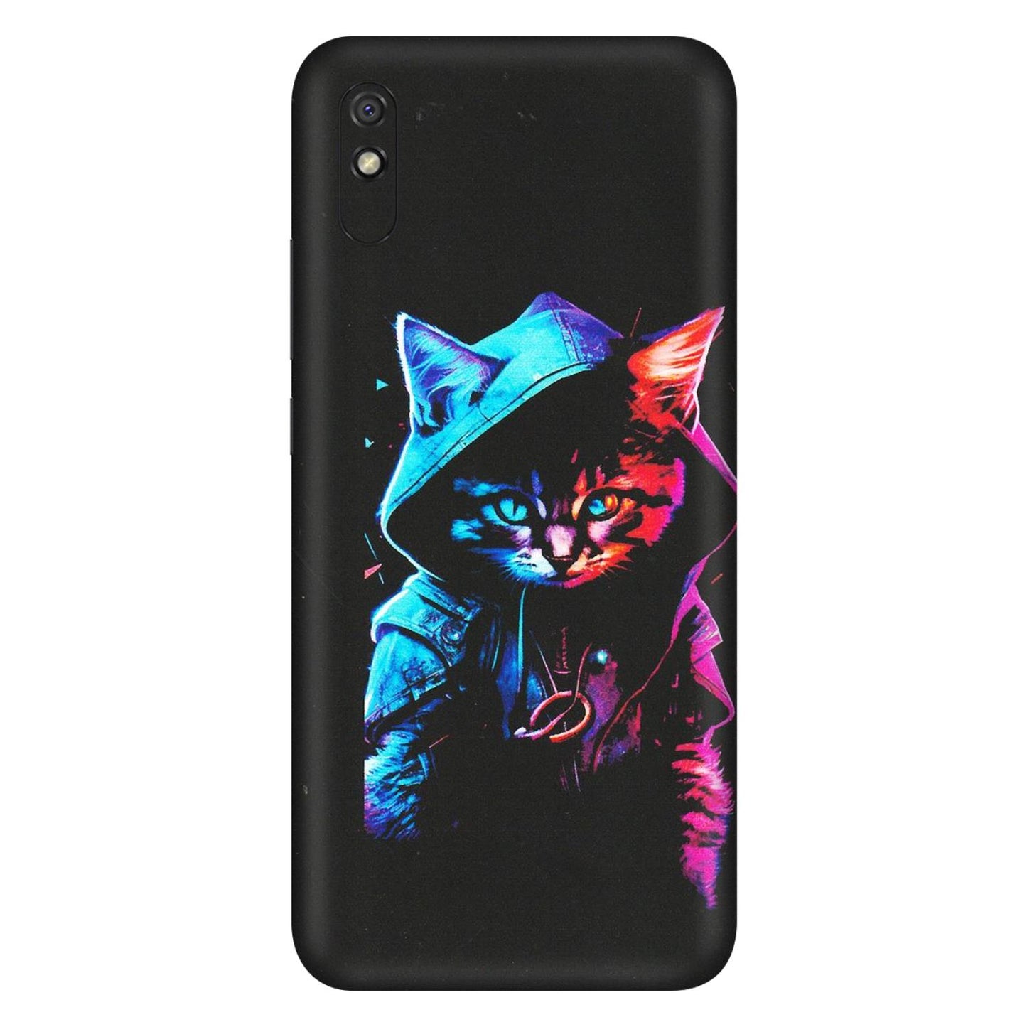 Xiaomi Redmi Phone Skins (All Models) - Cyberpunk Cat - Matte Finish (M-45) Redmi 9i