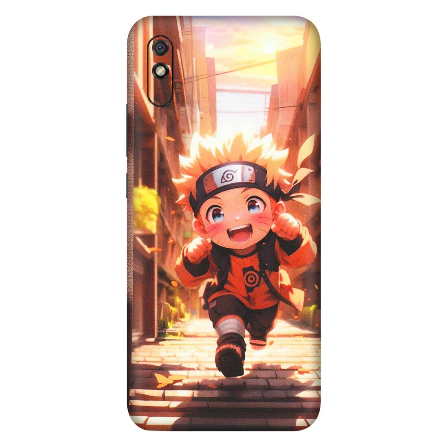 Xiaomi Redmi Phone Skins (All Models) - Naruto Cute Toon Running - Matte Finish (M-04) Redmi 9i