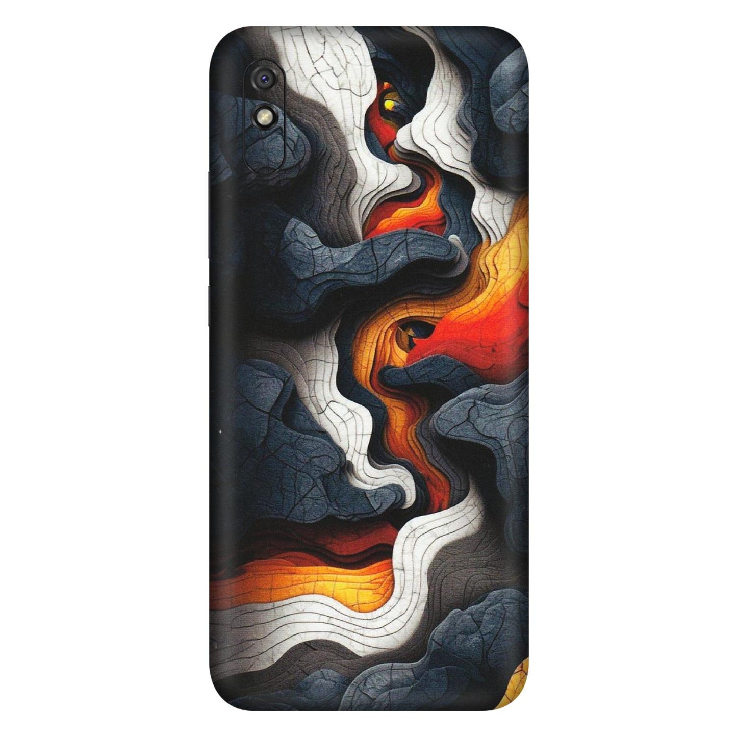 Xiaomi Redmi Phone Skins (All Models) - Abstract Volcanic Layers - Matte Finish (M-52) Redmi 9i