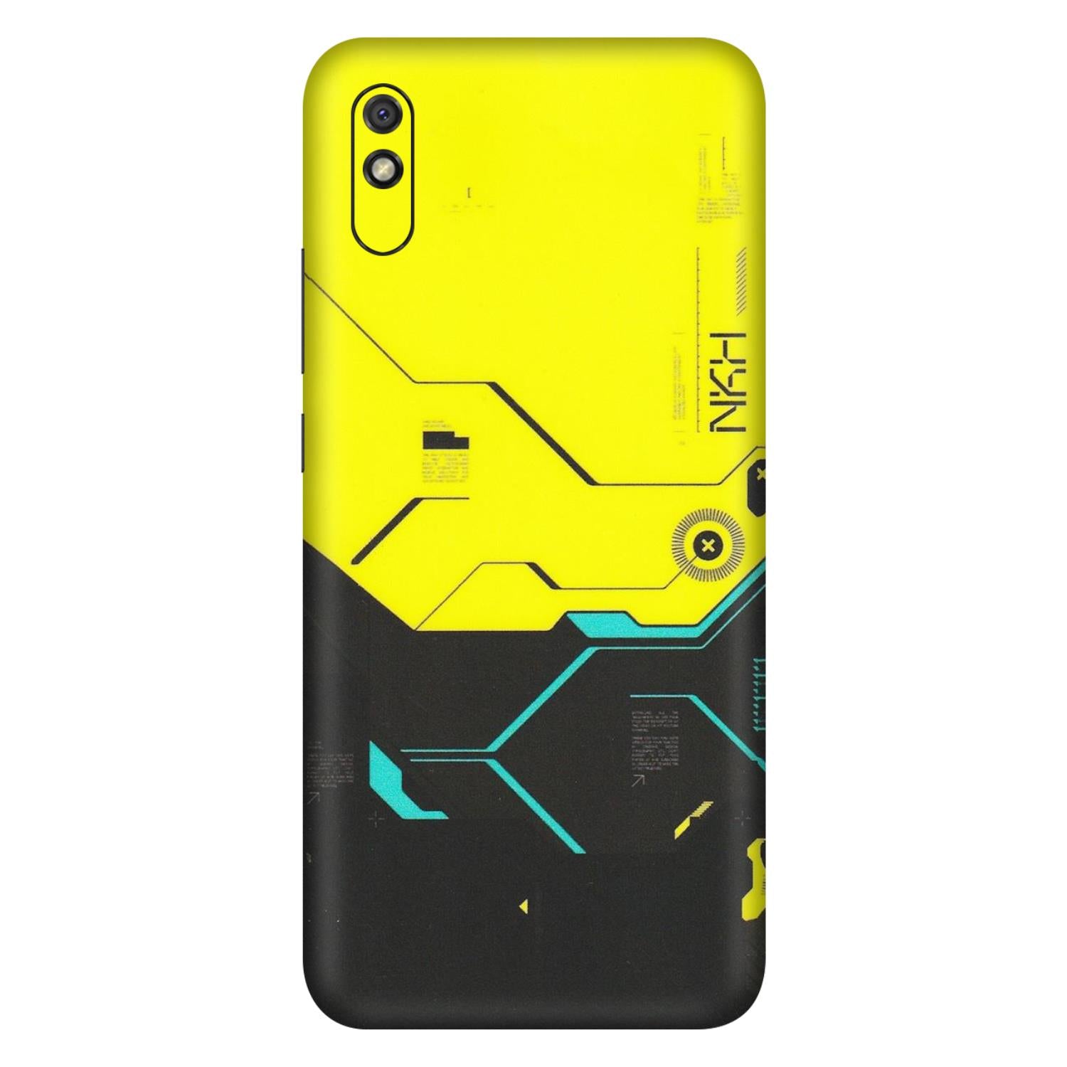 Xiaomi Redmi Phone Skins (All Models) - Black Yellow Technica - Matte Finish (M-53) Redmi 9i