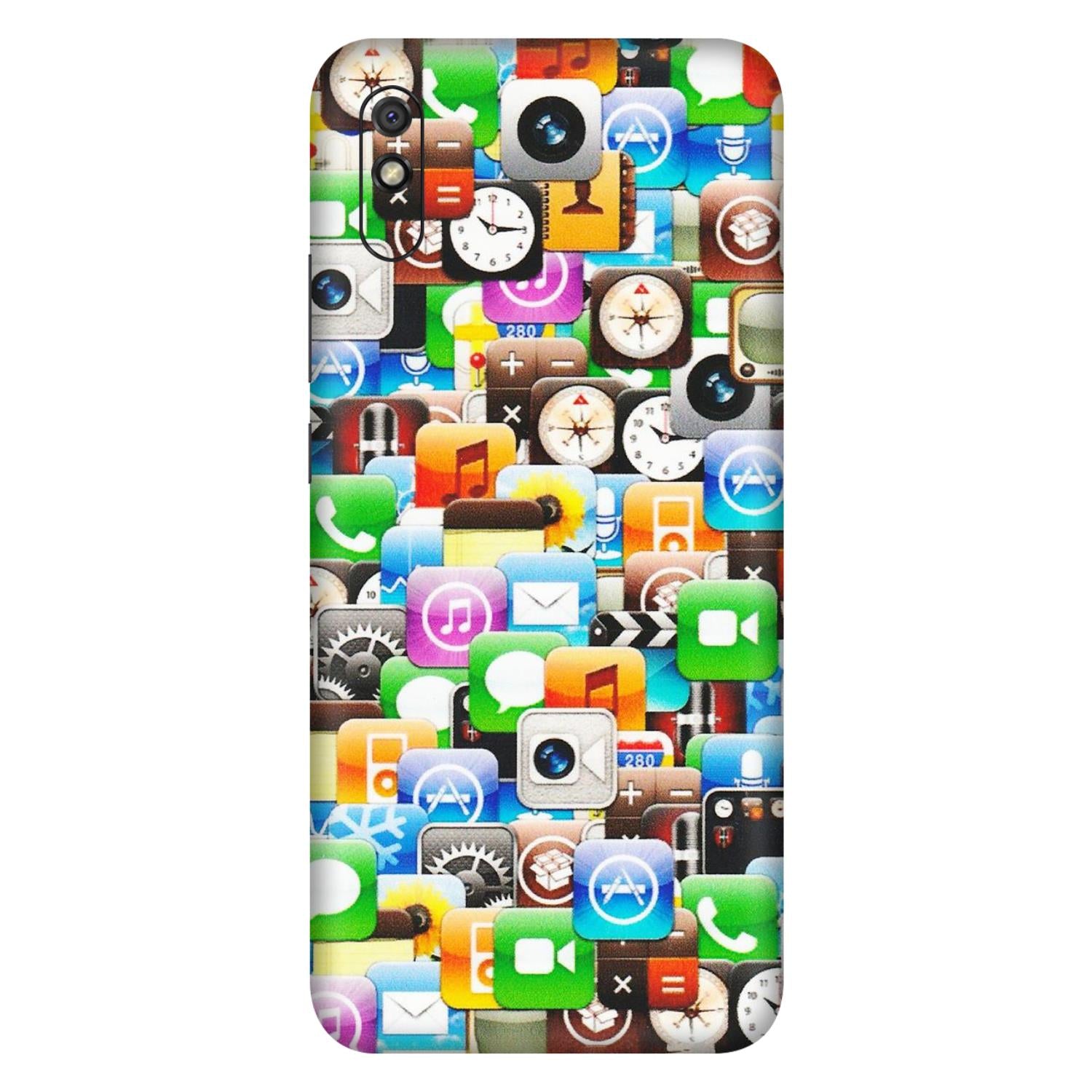 Xiaomi Redmi Phone Skins (All Models) - All Apple Icons - Matte Finish (M-93) Redmi 9i