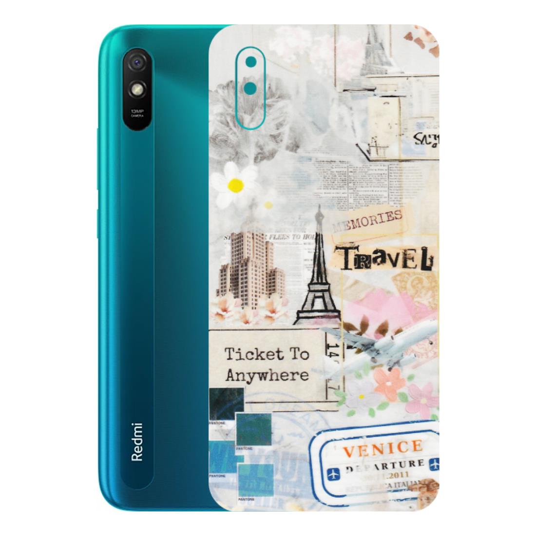 Xiaomi Redmi Phone Skins (All Models) - Travel Memories - Transparent Finish (T-09) Redmi 9i