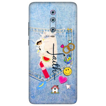 Xiaomi Redmi Phone Skins (All Models) - Denim Jeans Pocket - 3D Embossed Finish (L-134) Redmi K20 Pro