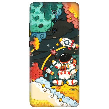 Xiaomi Redmi Phone Skins (All Models) - Astronauts & Spaceship - 3D Embossed Finish (L-145) Redmi K20 Pro