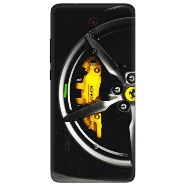 Xiaomi Redmi Phone Skins (All Models) - Ferrari Wheel Alloy - 3D Embossed Finish (L-173) Redmi K20 Pro