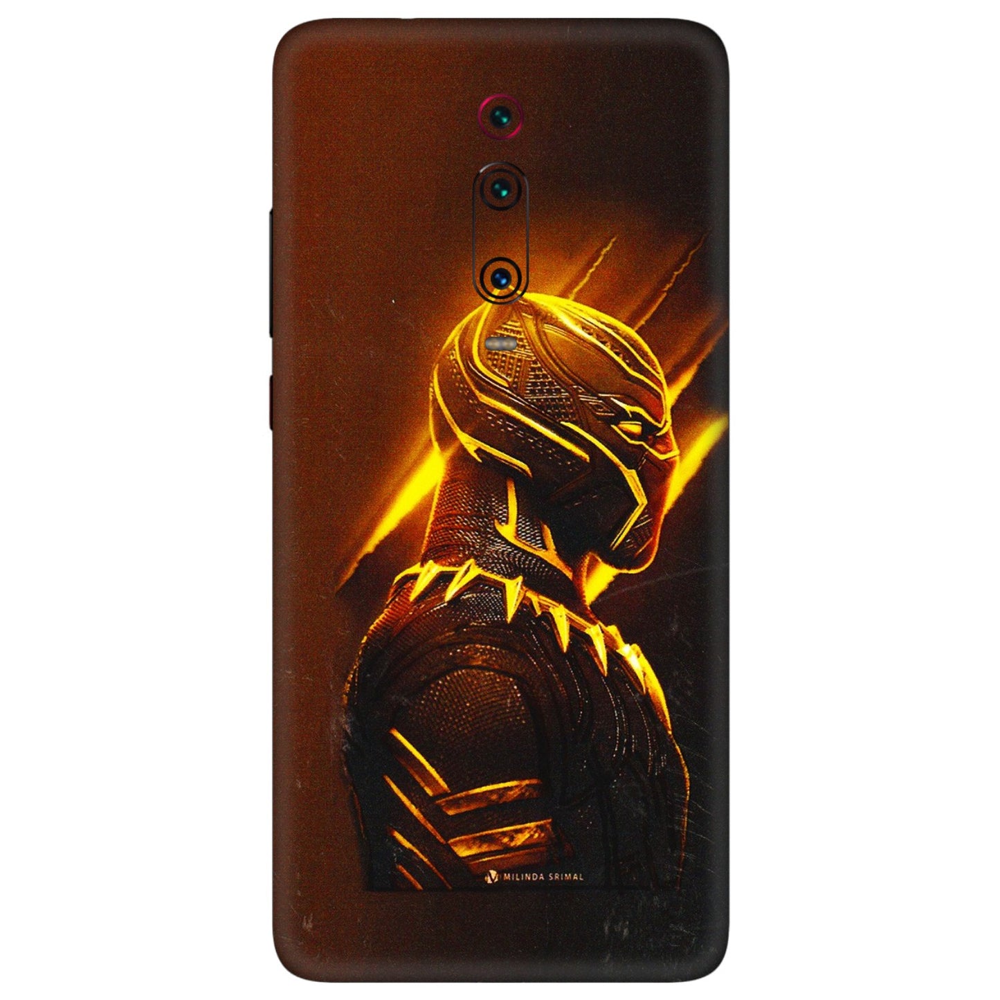 Xiaomi Redmi Phone Skins (All Models) - Gold Black Panther - 3D Embossed Finish (L-181) Redmi K20 Pro