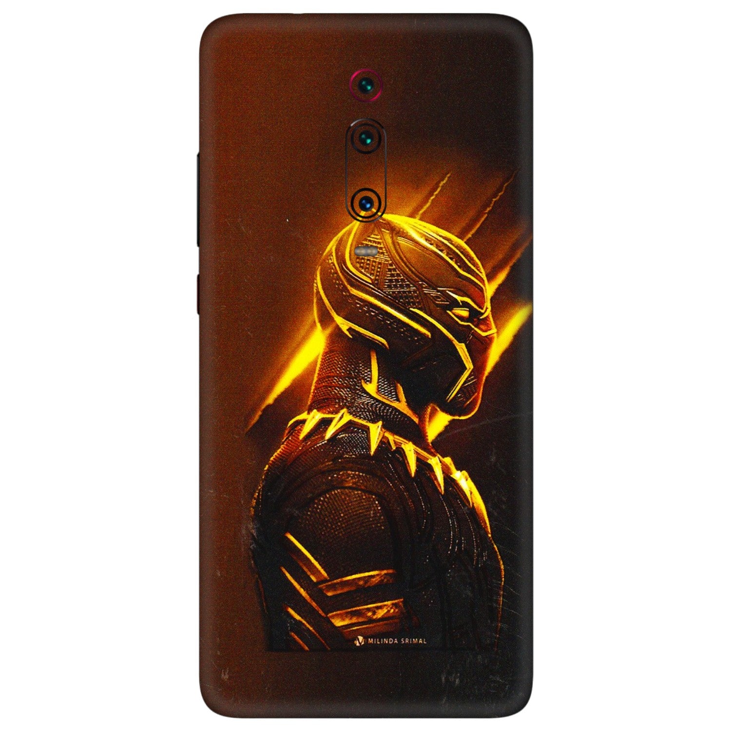 Xiaomi Redmi Phone Skins (All Models) - Gold Black Panther - 3D Embossed Finish (L-181) Redmi K20 Pro