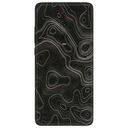 Xiaomi Redmi Phone Skins (All Models) - Black Swirl - 3D Embossed Finish (L-196) Redmi K20 Pro