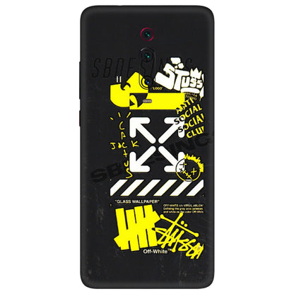 Xiaomi Redmi Phone Skins (All Models) - Anti Social Graffiti - 3D Embossed Finish (L-198) Redmi K20 Pro