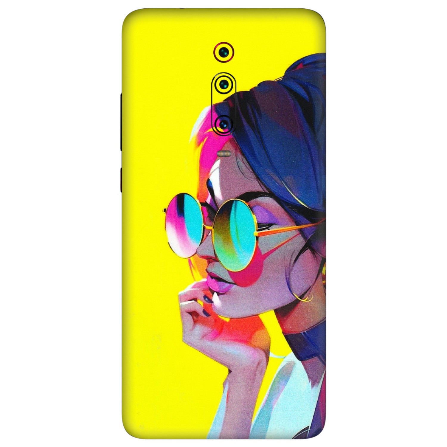 Xiaomi Redmi Phone Skins (All Models) - Bold Stylish Girl - 3D Embossed Finish (L-222) Redmi K20 Pro