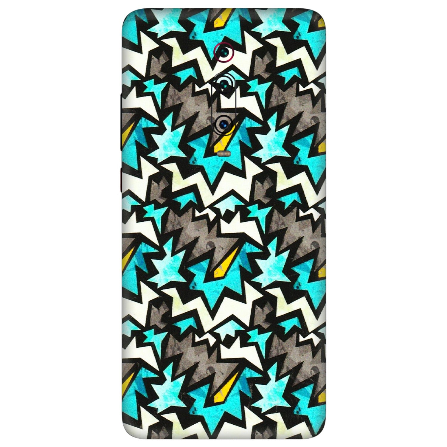 Xiaomi Redmi Phone Skins (All Models) - Funky Zig Zag - 3D Embossed Finish (L-223) Redmi K20 Pro