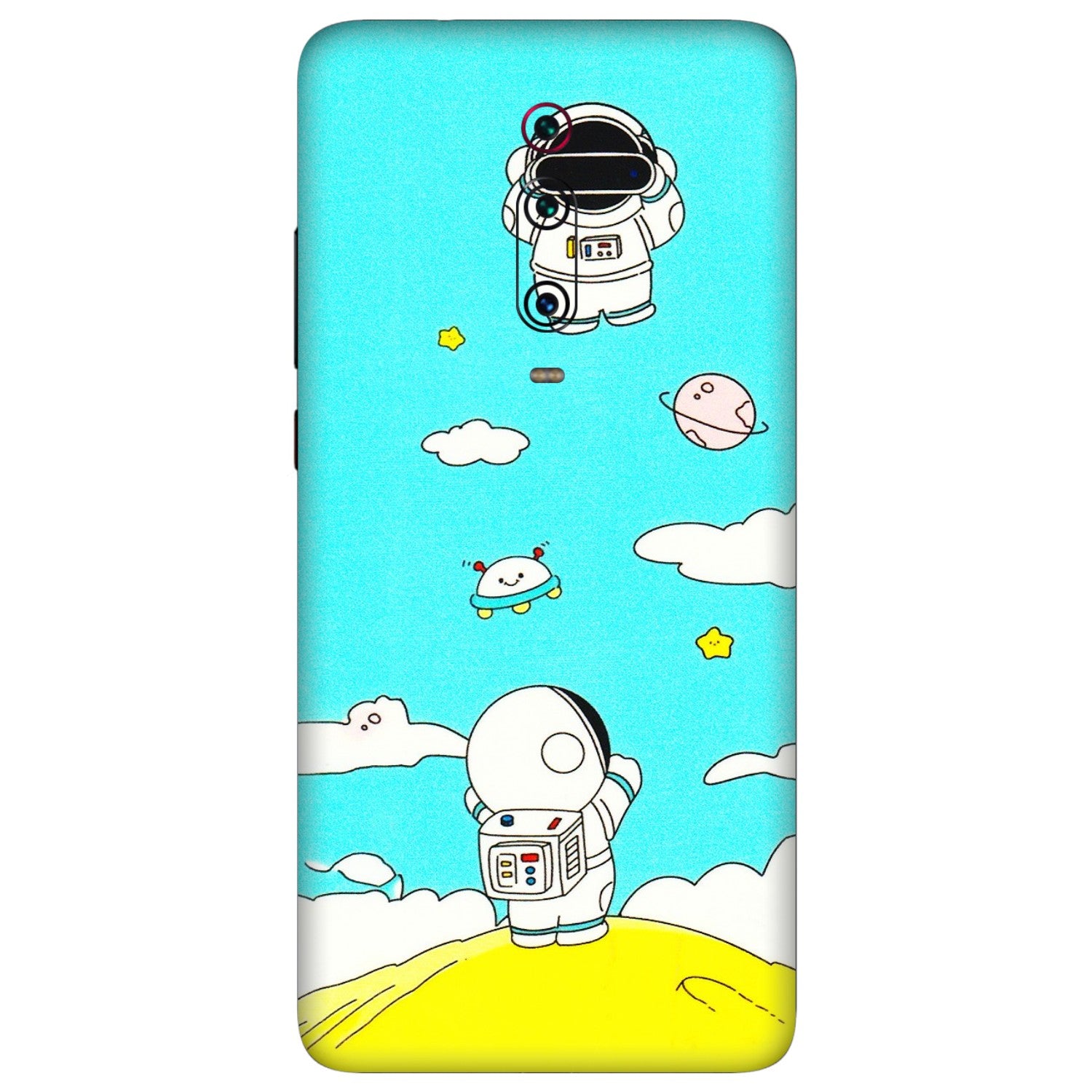 Xiaomi Redmi Phone Skins (All Models) - Blue Skies Astro Float - 3D Embossed Finish (L-230) Redmi K20 Pro