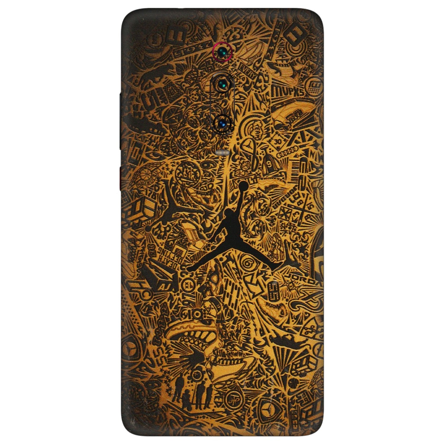 Xiaomi Redmi Phone Skins (All Models) - Premium Gold Basketball Player - 3D Embossed Finish (L-236) Redmi K20 Pro