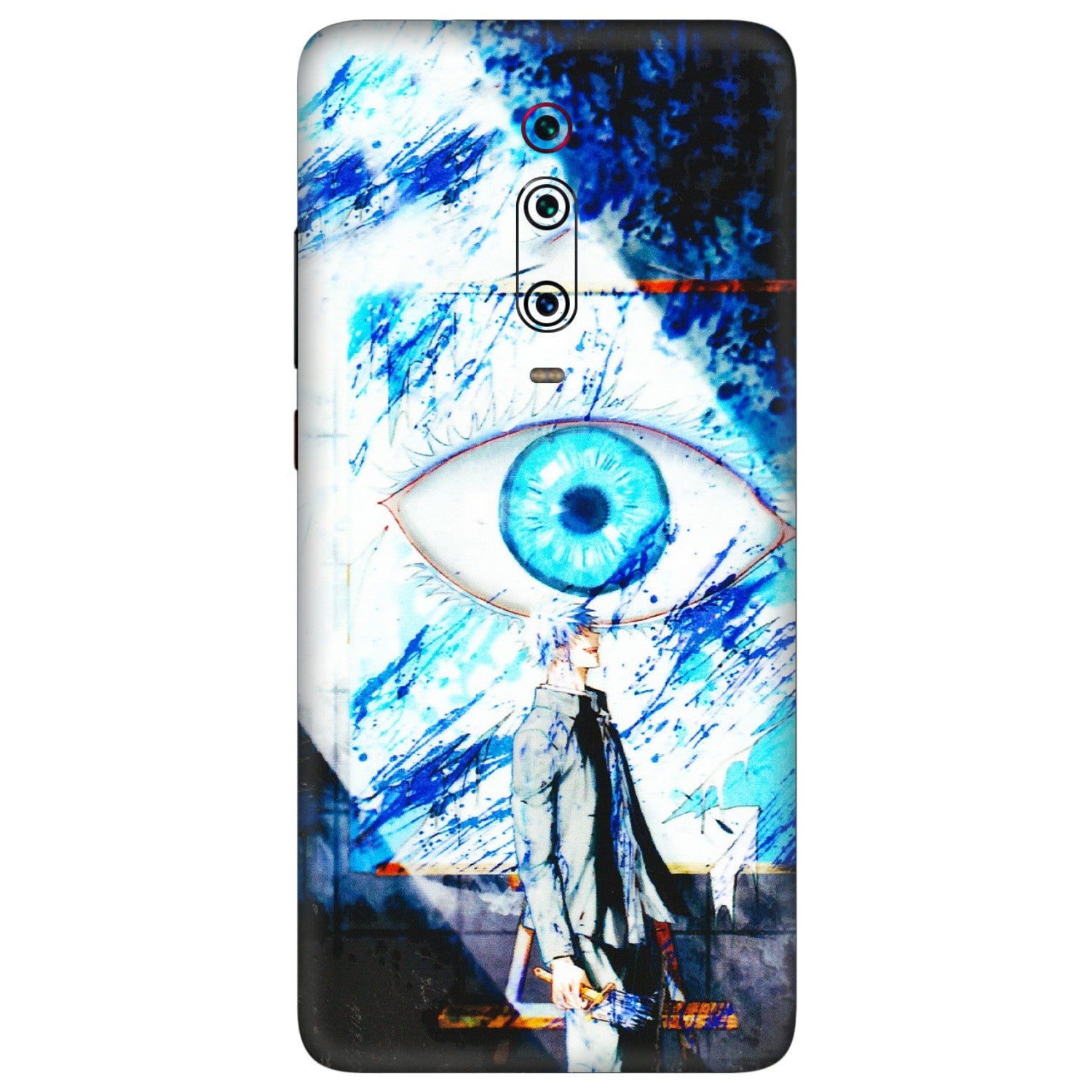Xiaomi Redmi Phone Skins (All Models) - Gojo Satoru evil eye - 3D Embossed Finish (L-239) Redmi K20 Pro