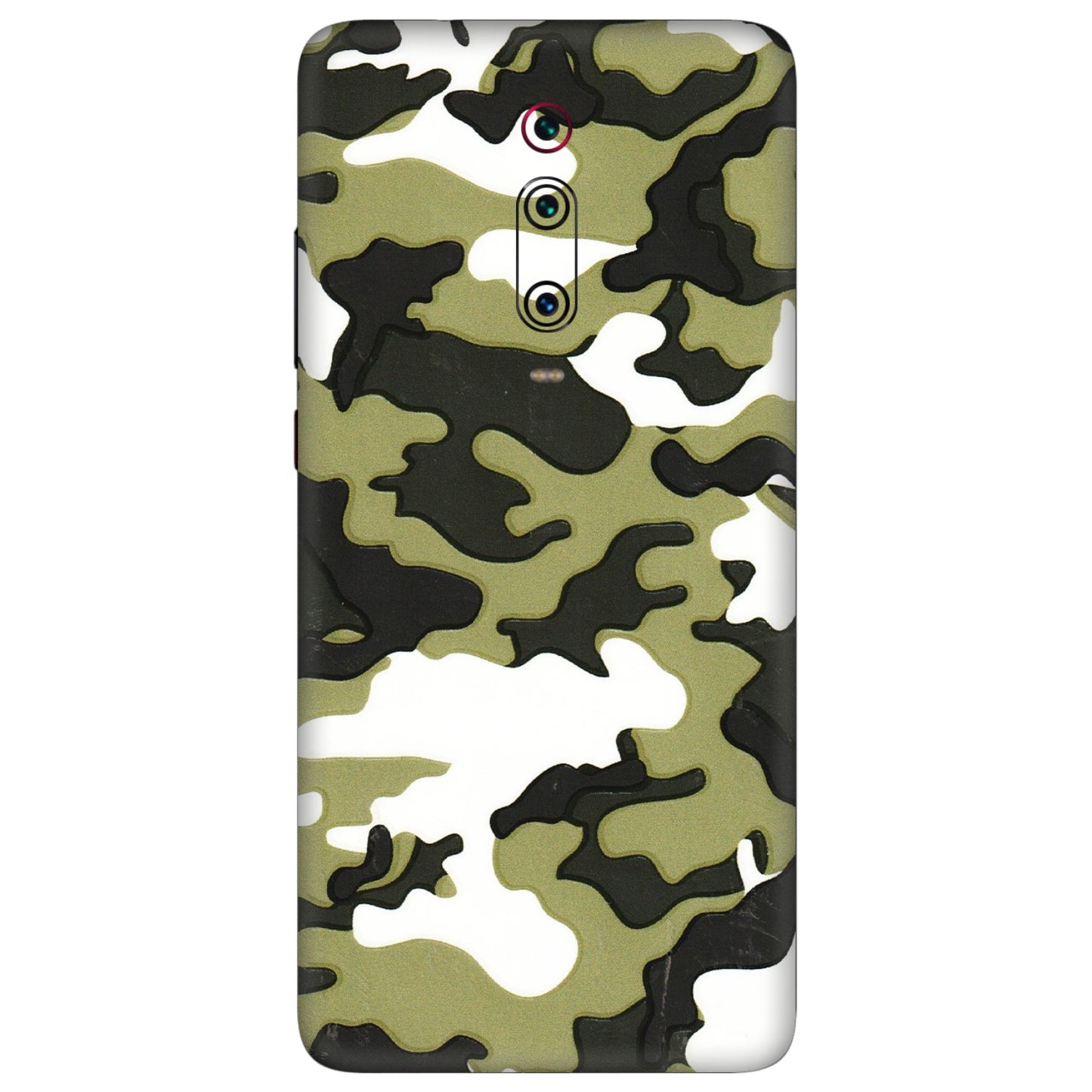 Xiaomi Redmi Phone Skins (All Models) - Camouflages White And Green - 3D Embossed Finish (L-243) Redmi K20 Pro