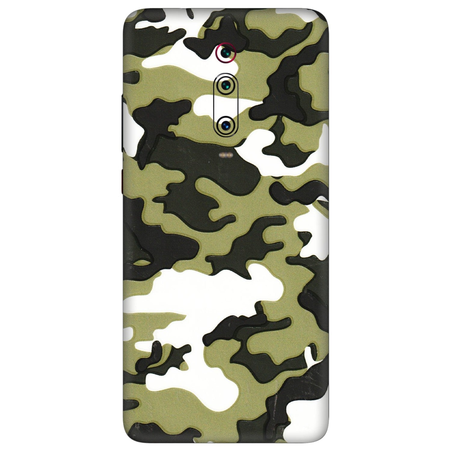 Xiaomi Redmi Phone Skins (All Models) - Camouflages White And Green - 3D Embossed Finish (L-243) Redmi K20 Pro