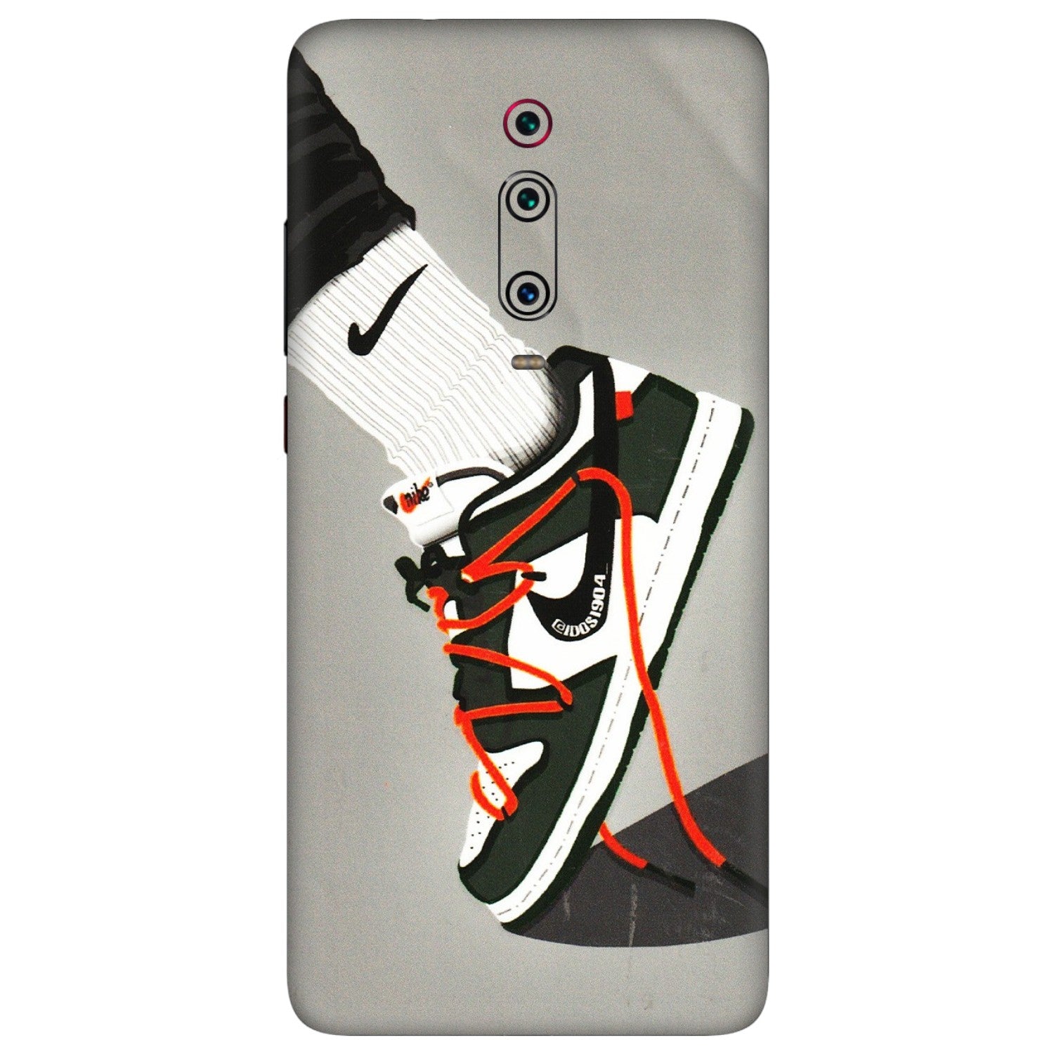 Xiaomi Redmi Phone Skins (All Models) - New Grey Sneaker - 3D Embossed Finish (L-261) Redmi K20 Pro
