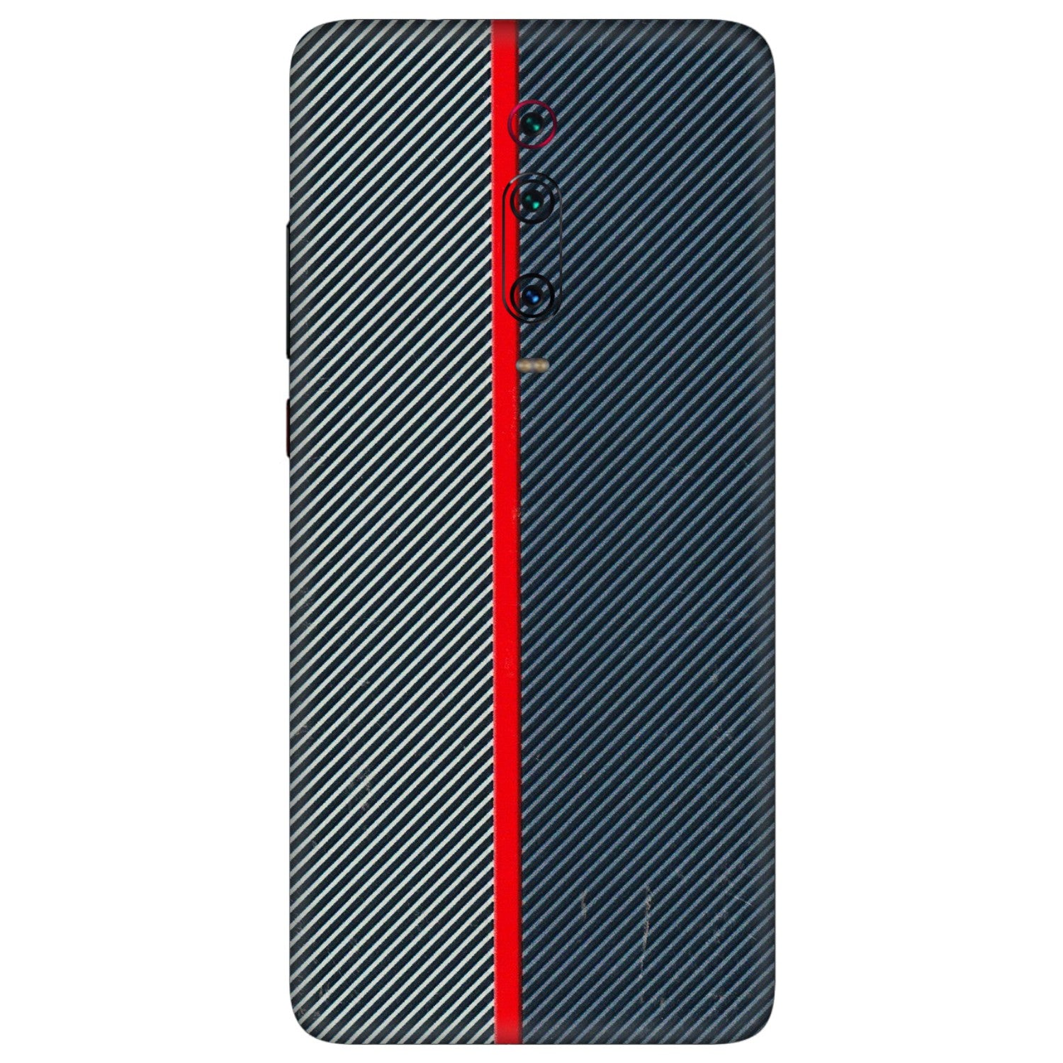 Xiaomi Redmi Phone Skins (All Models) - Blue Sober Lines - 3D Embossed Finish (L-305) Redmi K20 Pro