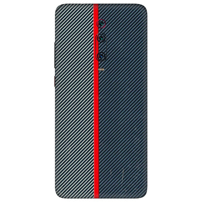 Xiaomi Redmi Phone Skins (All Models) - Blue Sober Lines - 3D Embossed Finish (L-305) Redmi K20 Pro