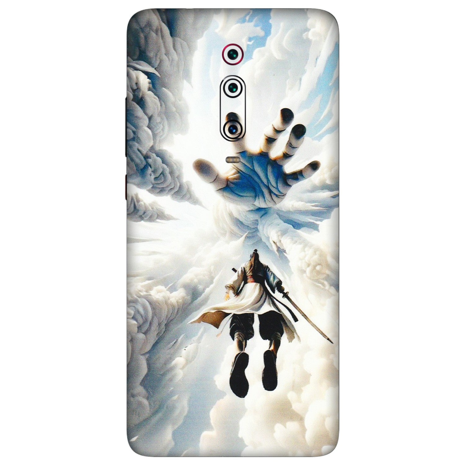 Xiaomi Redmi Phone Skins (All Models) - Big Hand With Monkey King - 3D Embossed Finish (L-323) Redmi K20 Pro