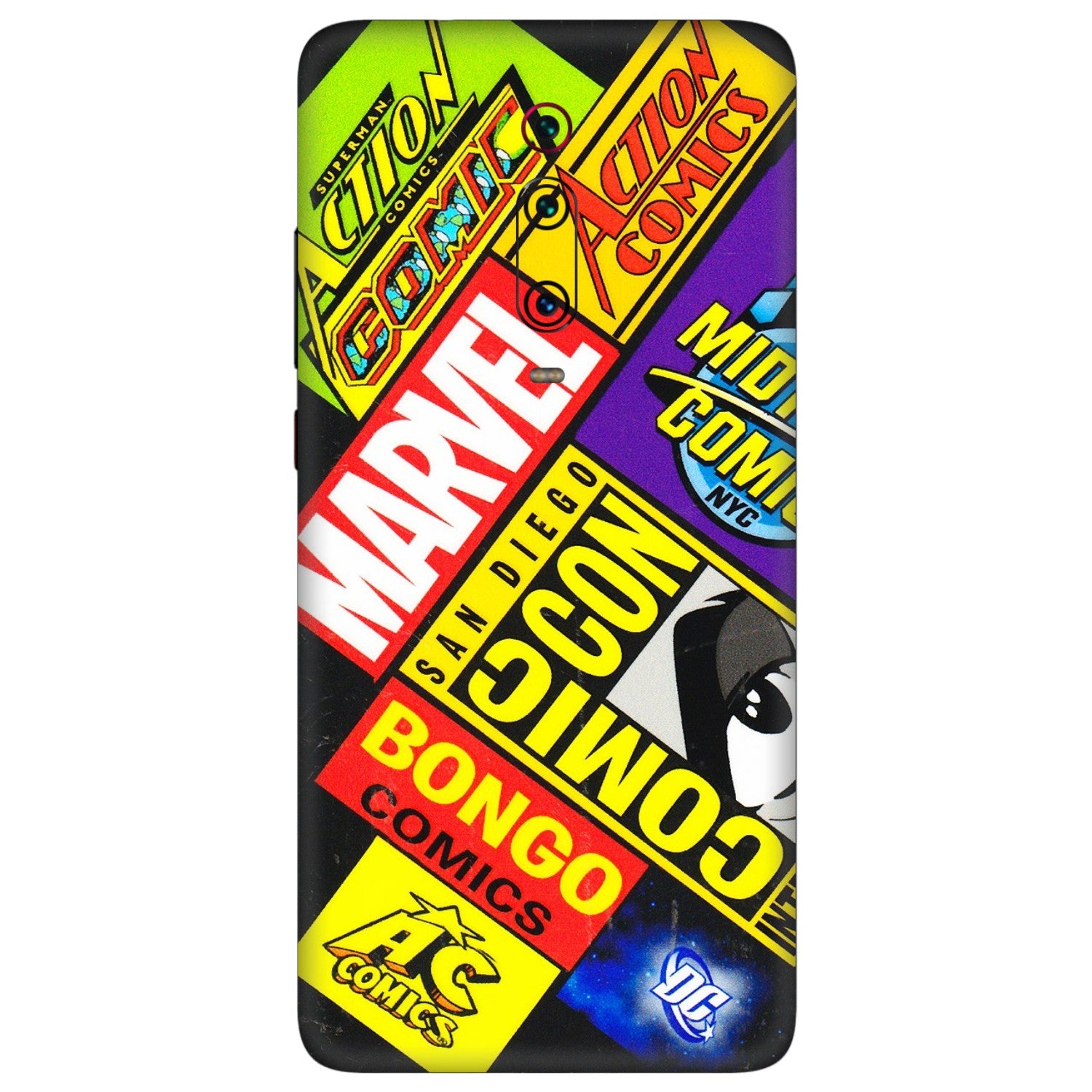 Xiaomi Redmi Phone Skins (All Models) - Bongo Comic Con - 3D Embossed Finish (L-325) Redmi K20 Pro