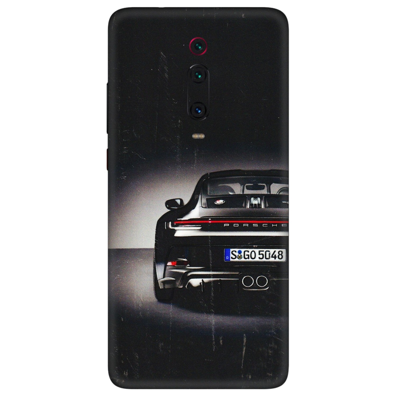 Xiaomi Redmi Phone Skins (All Models) - New Black Porsche GT3 - 3D Embossed Finish (L-327) Redmi K20 Pro