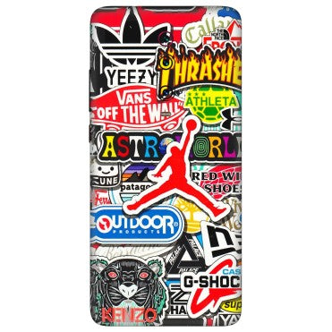 Xiaomi Redmi Phone Skins (All Models) - Multi Brands Sticker Graffiti - 3D Embossed Finish (L-37) Redmi K20 Pro