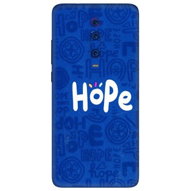 Xiaomi Redmi Phone Skins (All Models) - Hope Doodles Blue - 3D Embossed Finish (L-43) Redmi K20 Pro