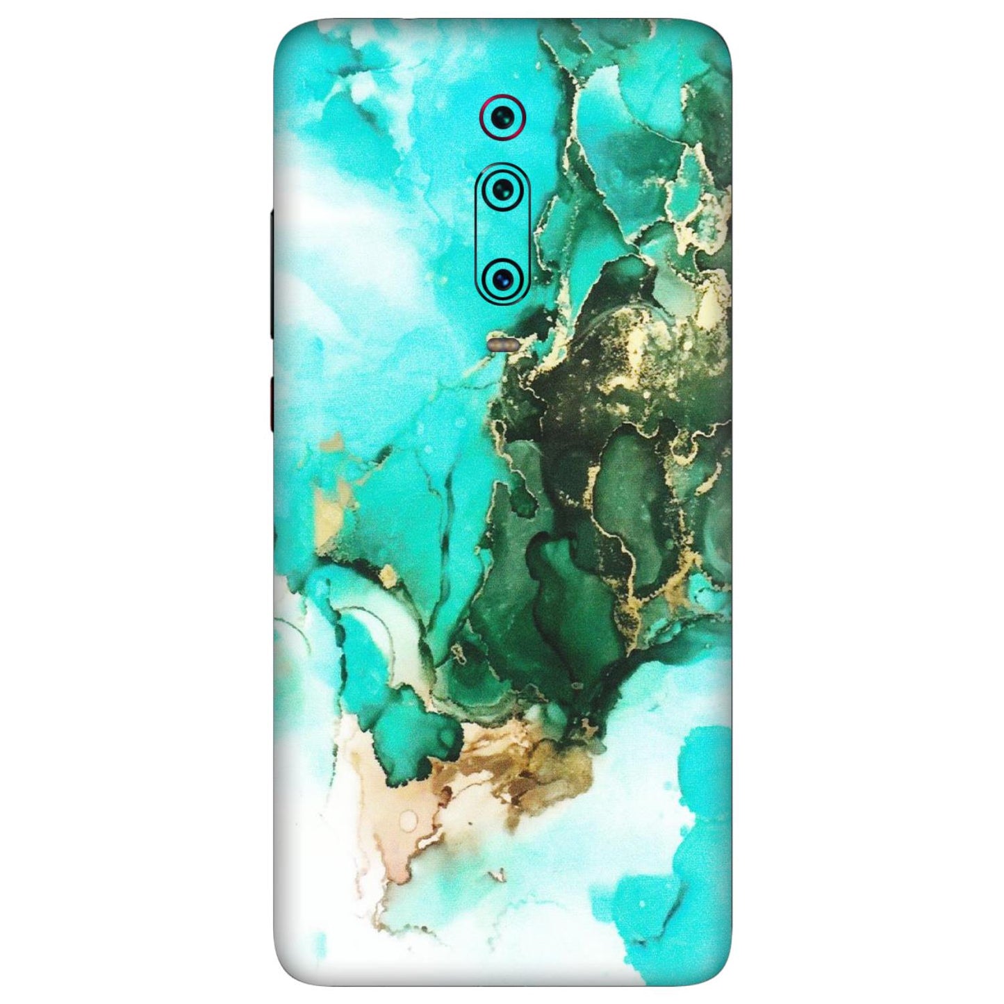 Xiaomi Redmi Phone Skins (All Models) - The Blue Gold Marble - Matte Finish (M-124) Redmi K20 Pro