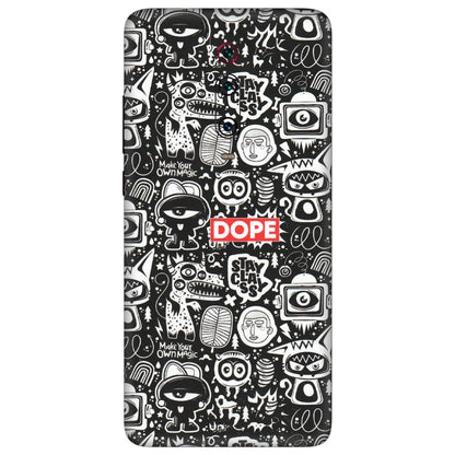 Xiaomi Redmi Phone Skins (All Models) - Dope Stay Classy Black Doodles - Matte Finish (M-126) Redmi K20 Pro