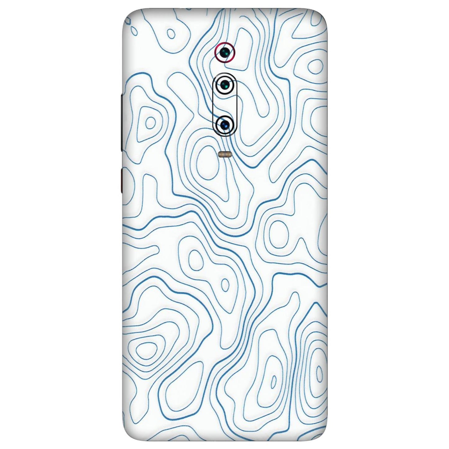 Xiaomi Redmi Phone Skins (All Models) - Blue And White Swirls - Matte Finish (M-139) Redmi K20 Pro