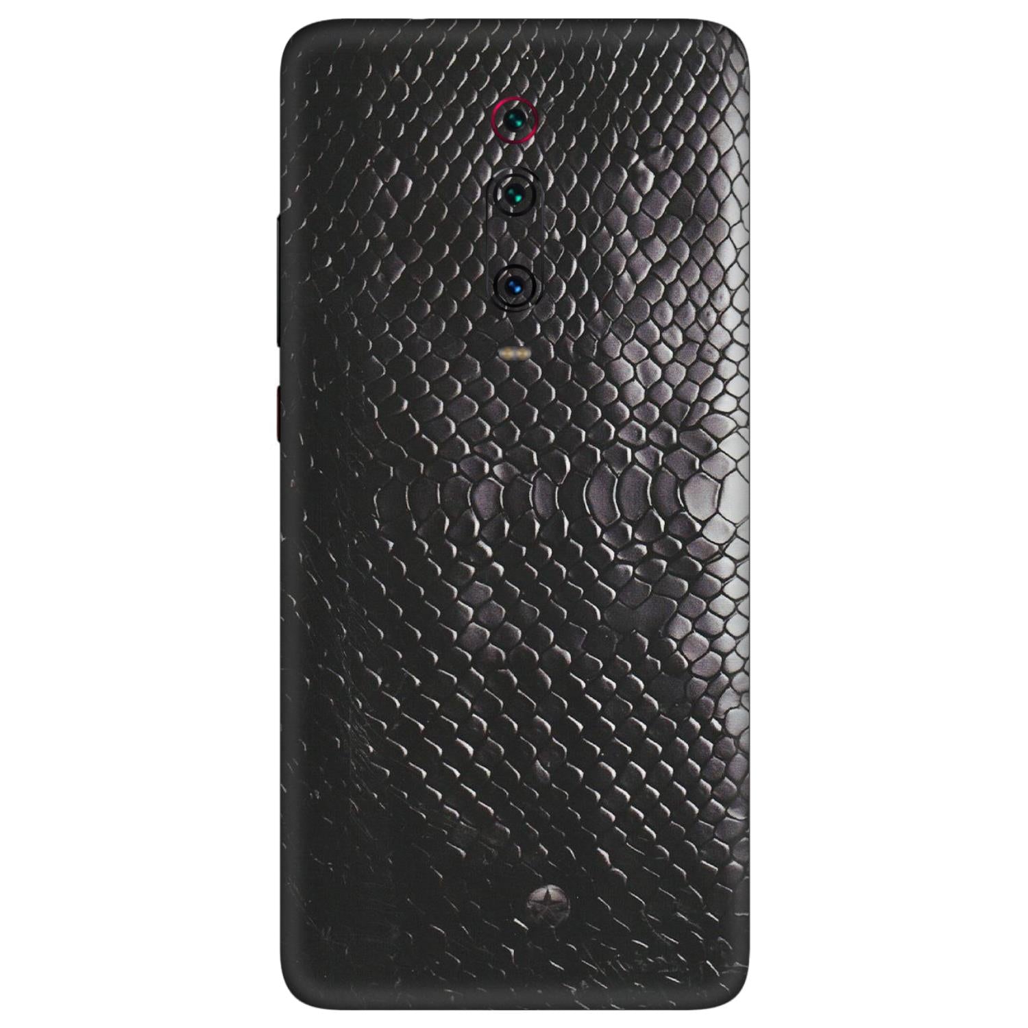 Xiaomi Redmi Phone Skins (All Models) - Black Snack Leather - Matte Finish (M-147) Redmi K20 Pro