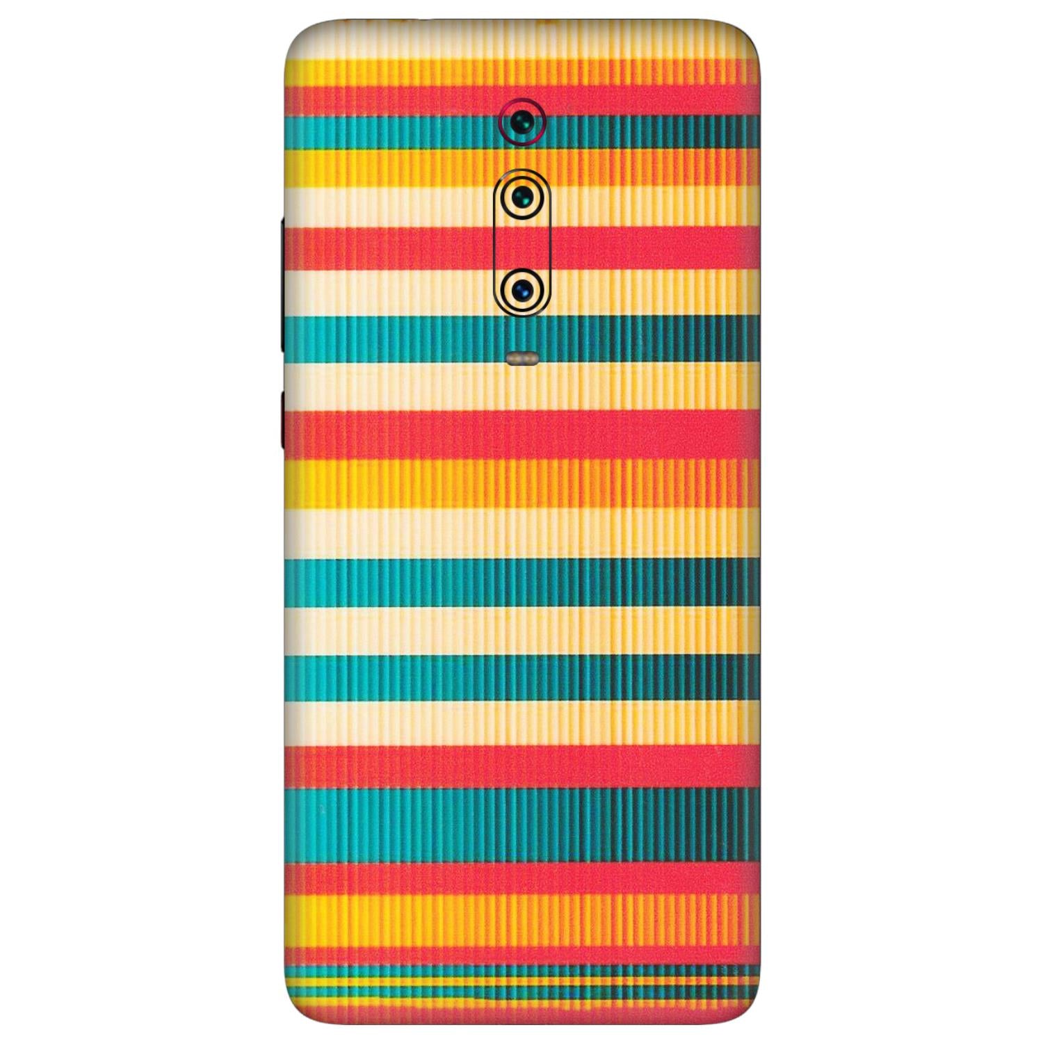 Xiaomi Redmi Phone Skins (All Models) - Colourful Stripes Soothing Effect - Matte Finish (M-86) Redmi K20 Pro