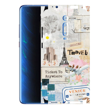 Xiaomi Redmi Phone Skins (All Models) - Travel Memories - Transparent Finish (T-09) Redmi K20 Pro