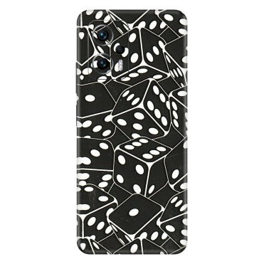 Xiaomi Redmi Phone Skins (All Models) - Big Black Dices - 3D Embossed Finish (L-106) Redmi K50i 5G