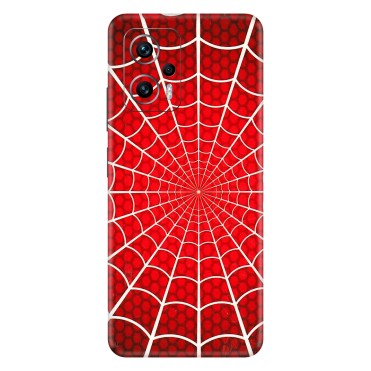 Xiaomi Redmi Phone Skins (All Models) - Classic Spidey Web - 3D Embossed Finish (L-115) Redmi K50i 5G