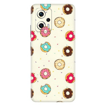 Xiaomi Redmi Phone Skins (All Models) - Mini Donuts Doodle Art - 3D Embossed Finish (L-122) Redmi K50i 5G