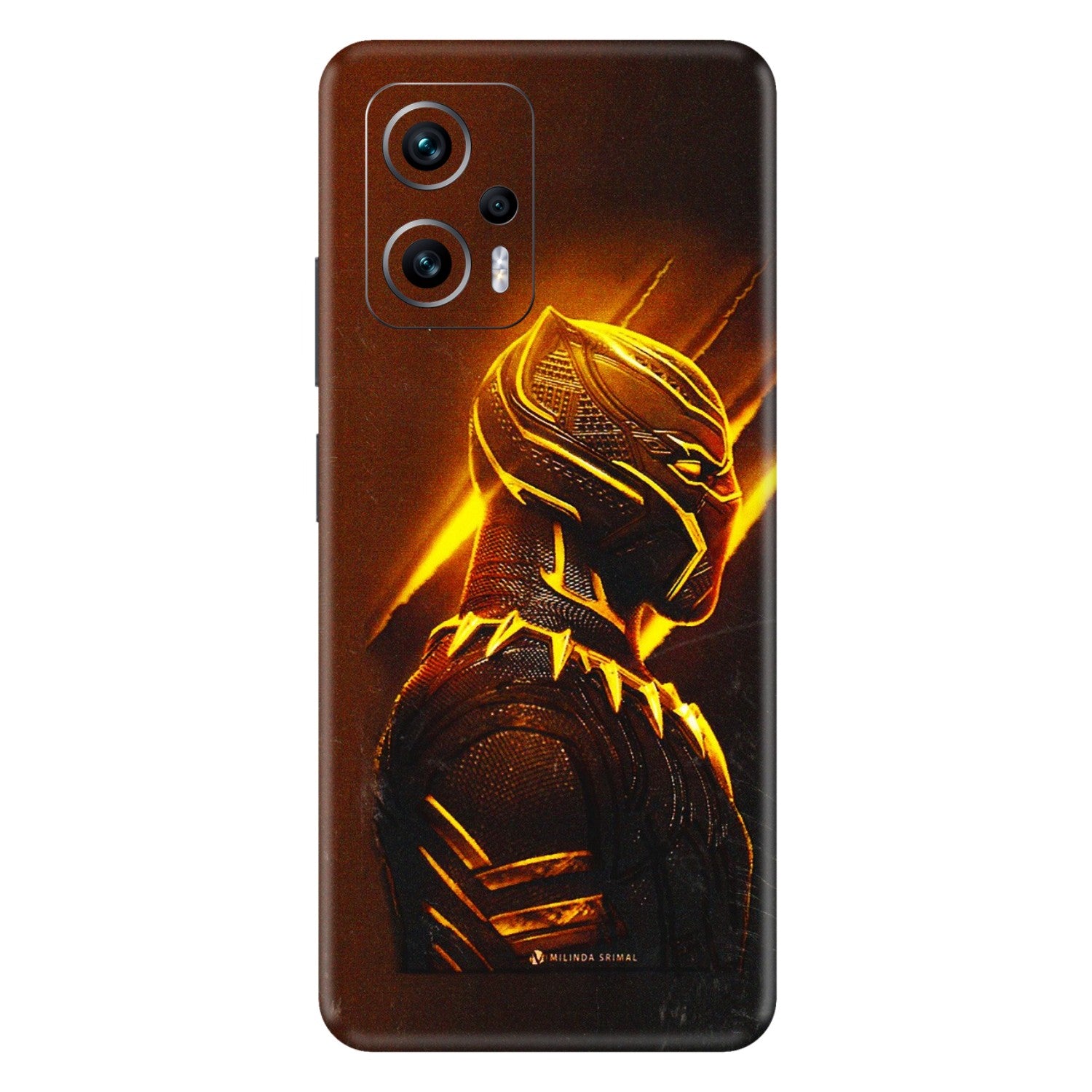 Xiaomi Redmi Phone Skins (All Models) - Gold Black Panther - 3D Embossed Finish (L-181) Redmi K50i 5G