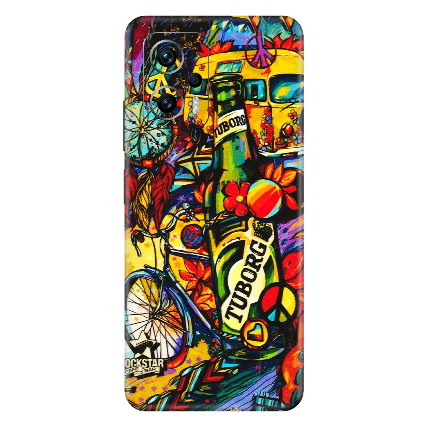 Xiaomi Redmi Phone Skins (All Models) - Cool Beer Bottle - 3D Embossed Finish (L-193) Redmi K50i 5G