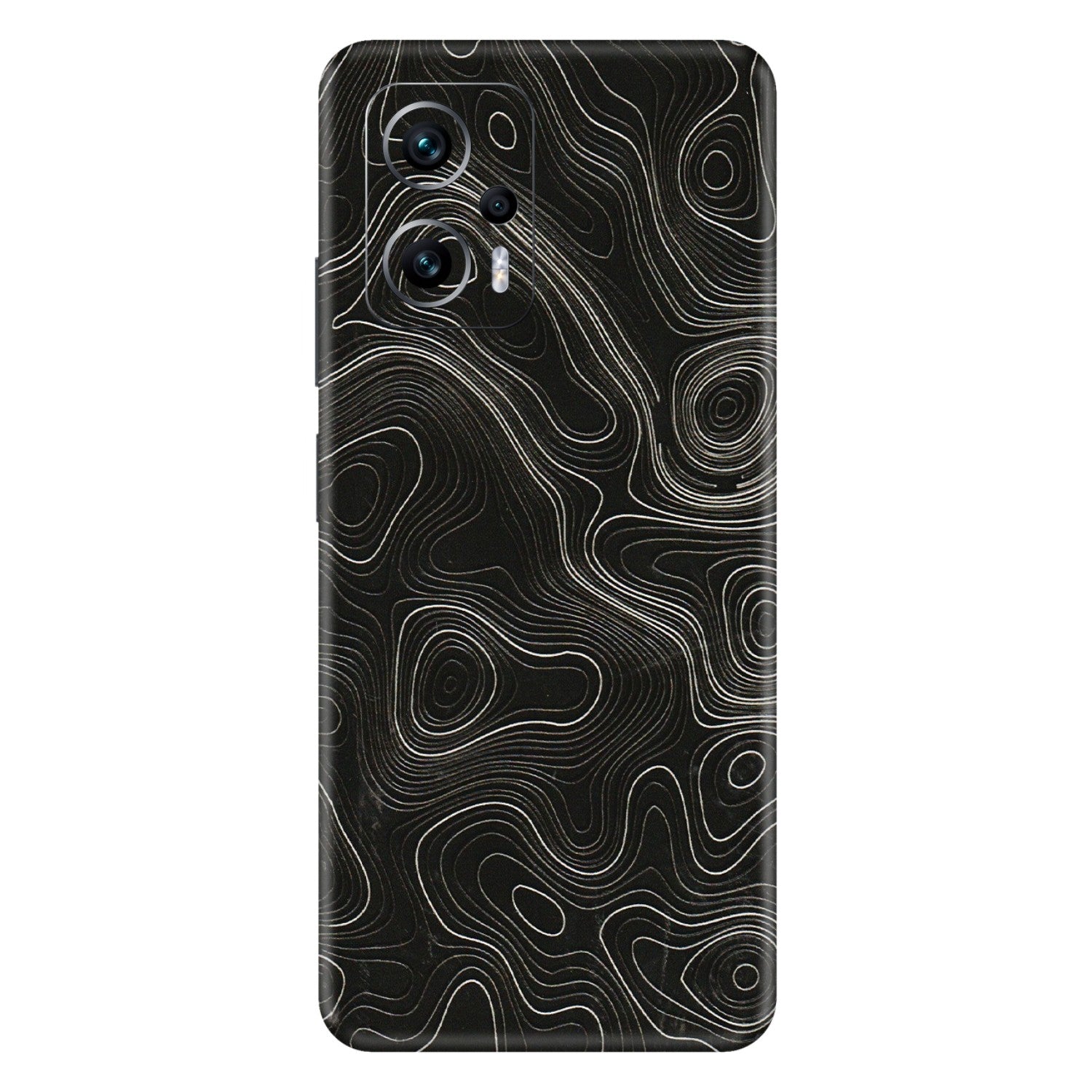 Xiaomi Redmi Phone Skins (All Models) - Black Swirl - 3D Embossed Finish (L-196) Redmi K50i 5G