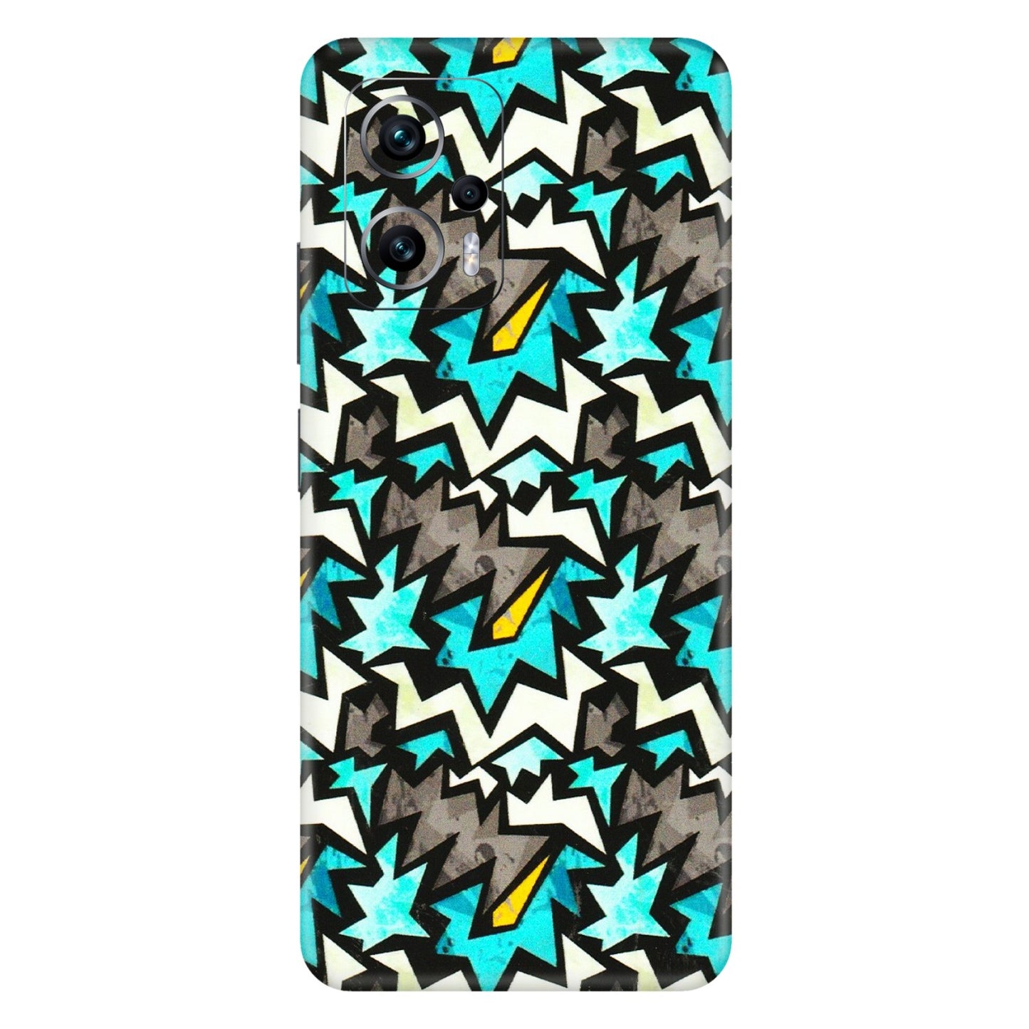 Xiaomi Redmi Phone Skins (All Models) - Funky Zig Zag - 3D Embossed Finish (L-223) Redmi K50i 5G