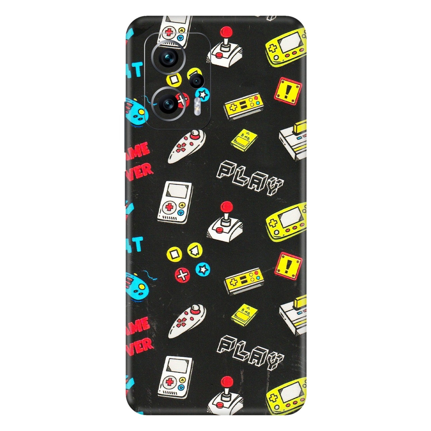 Xiaomi Redmi Phone Skins (All Models) - Gaming Doodles - 3D Embossed Finish (L-224) Redmi K50i 5G