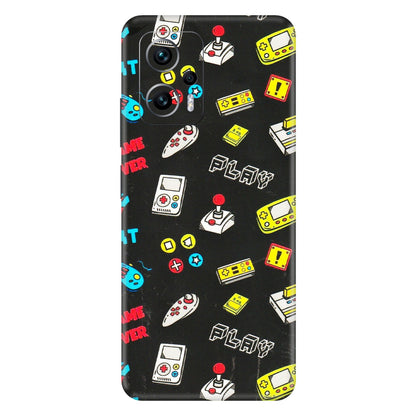 Xiaomi Redmi Phone Skins (All Models) - Gaming Doodles - 3D Embossed Finish (L-224) Redmi K50i 5G